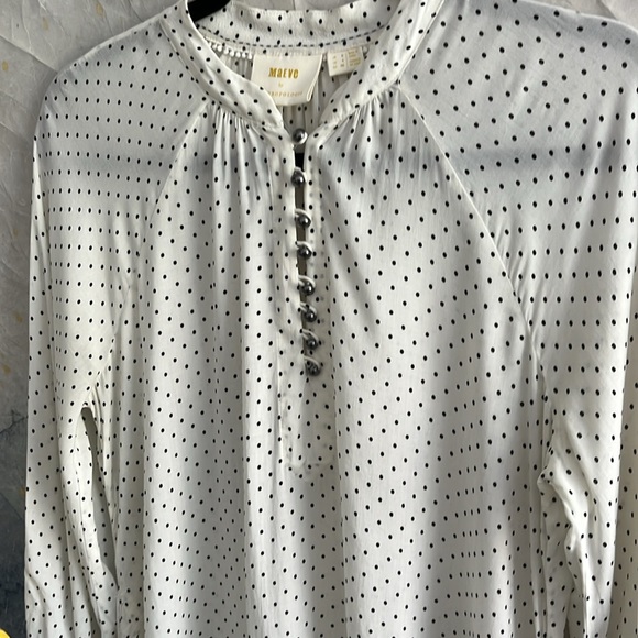 Anthropologie Maeve Lucy Polka Dot Blouse US4 - Picture 2 of 11